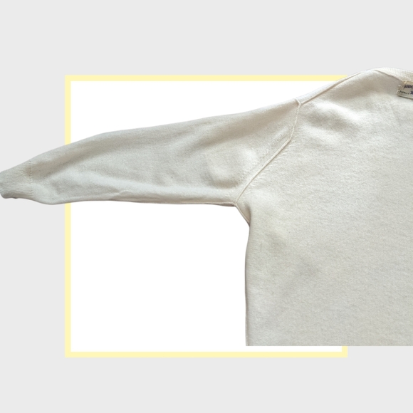 - Vintage super soft shetland wool, cream coloured sweater - Picture 8 of 11